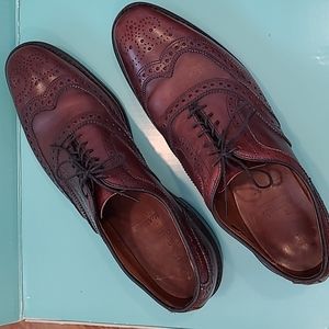 Allen Edmonds Brown Leather Wingtip Oxfords Dress Shoes size 11